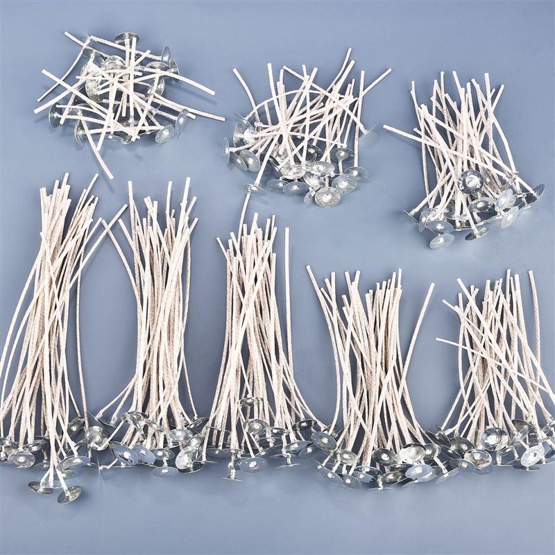 Candle Making Ingredients - 30pcs Candle Wicks Low Smoke Pre-Waxed