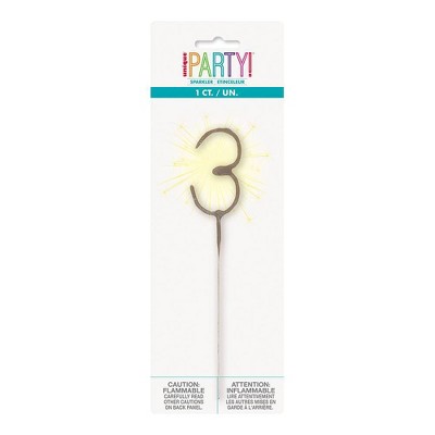 Paraffin Candle Wax - Number 3 Sparkler Flame Candle by