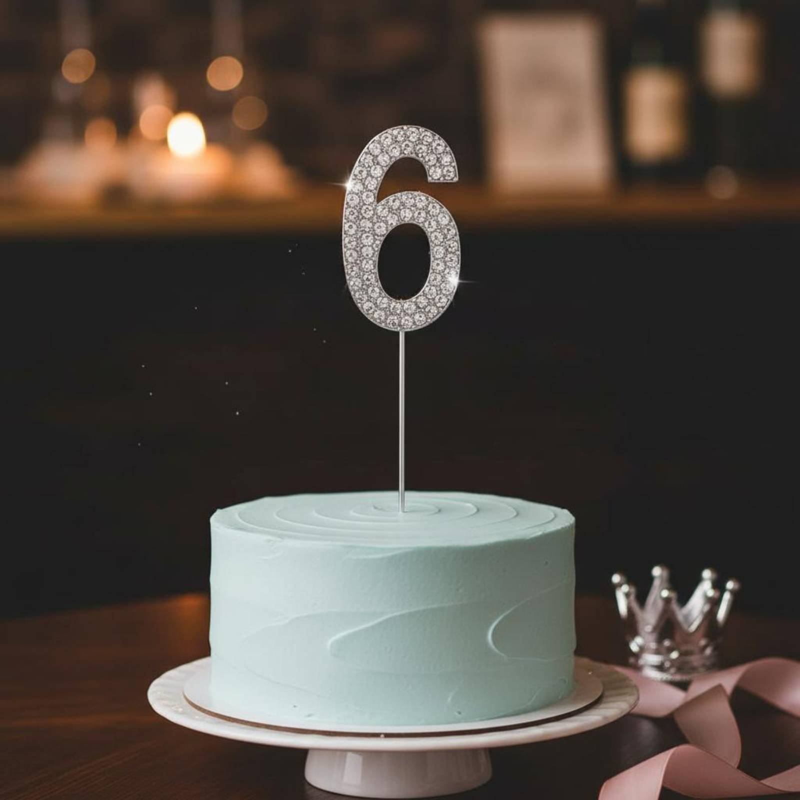 Paraffin Candle Wax - Crystal Crown Cake Topper Sparkling Crown