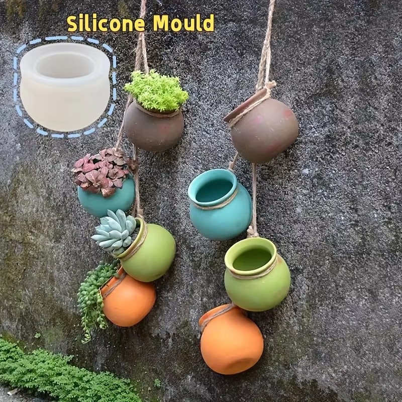 Candle Making Tools - Silicone Flower Pot Molds, Resin Molds,