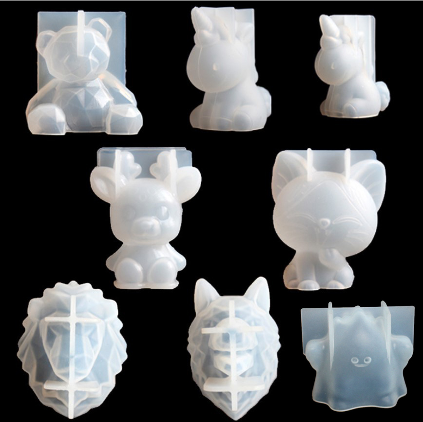 Candle Making Tools - Transparent Unicorn Silicone Epoxy Resin Molds