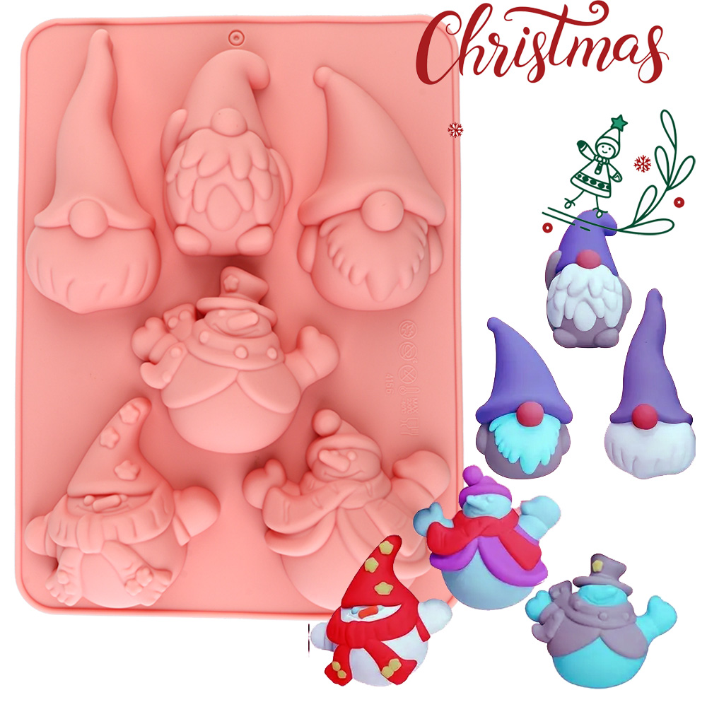6-Cavity Christmas Gnome Cake  - Candle Making At Home recension och pris
