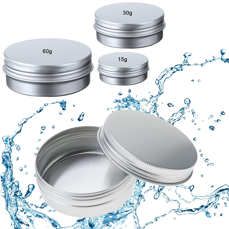 1/5/10pcs 5-250ml Empty Silver - Tin Container Lid recension och pris