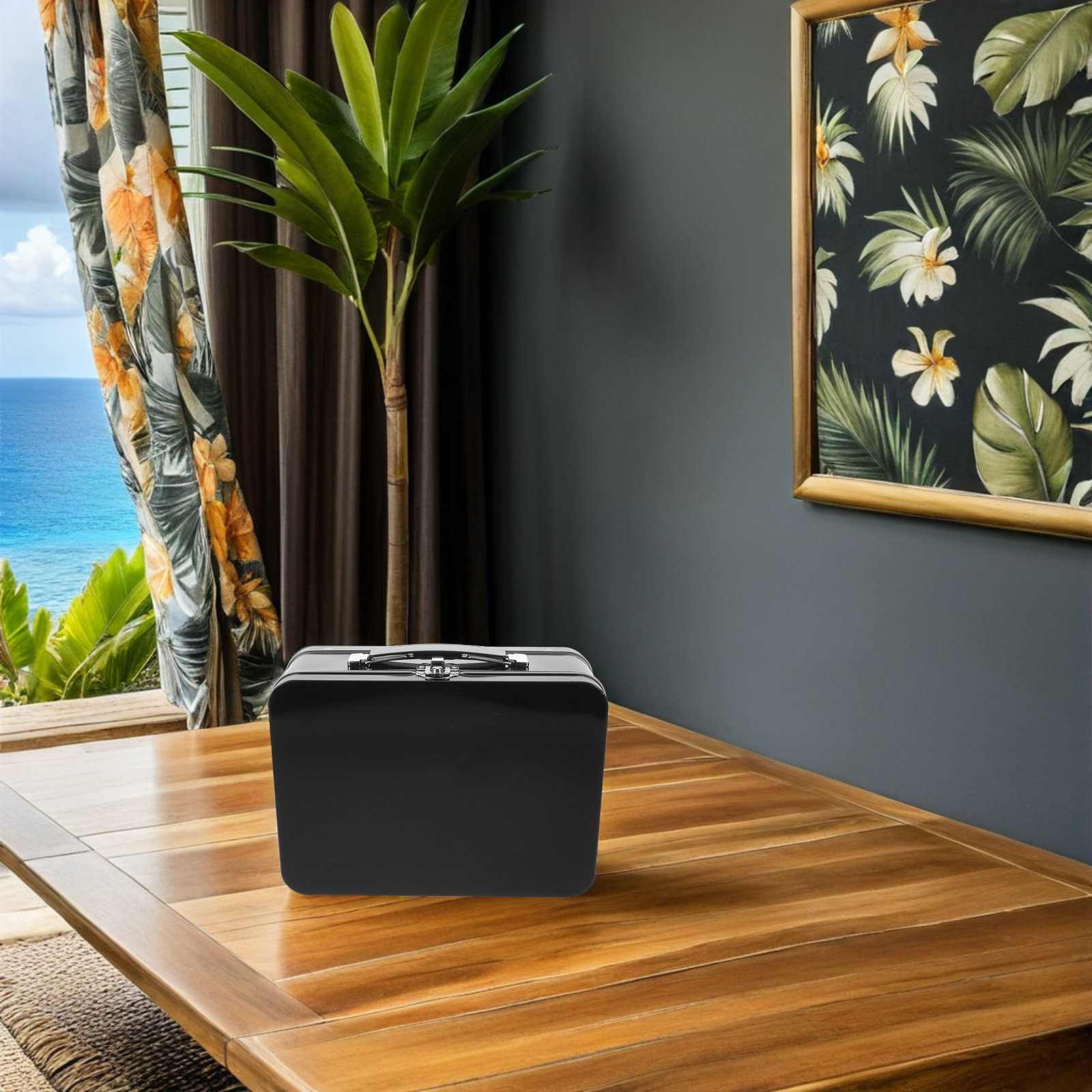 Tinplate Lunch Box Metal Stora - Tin Container Lid recension och pris