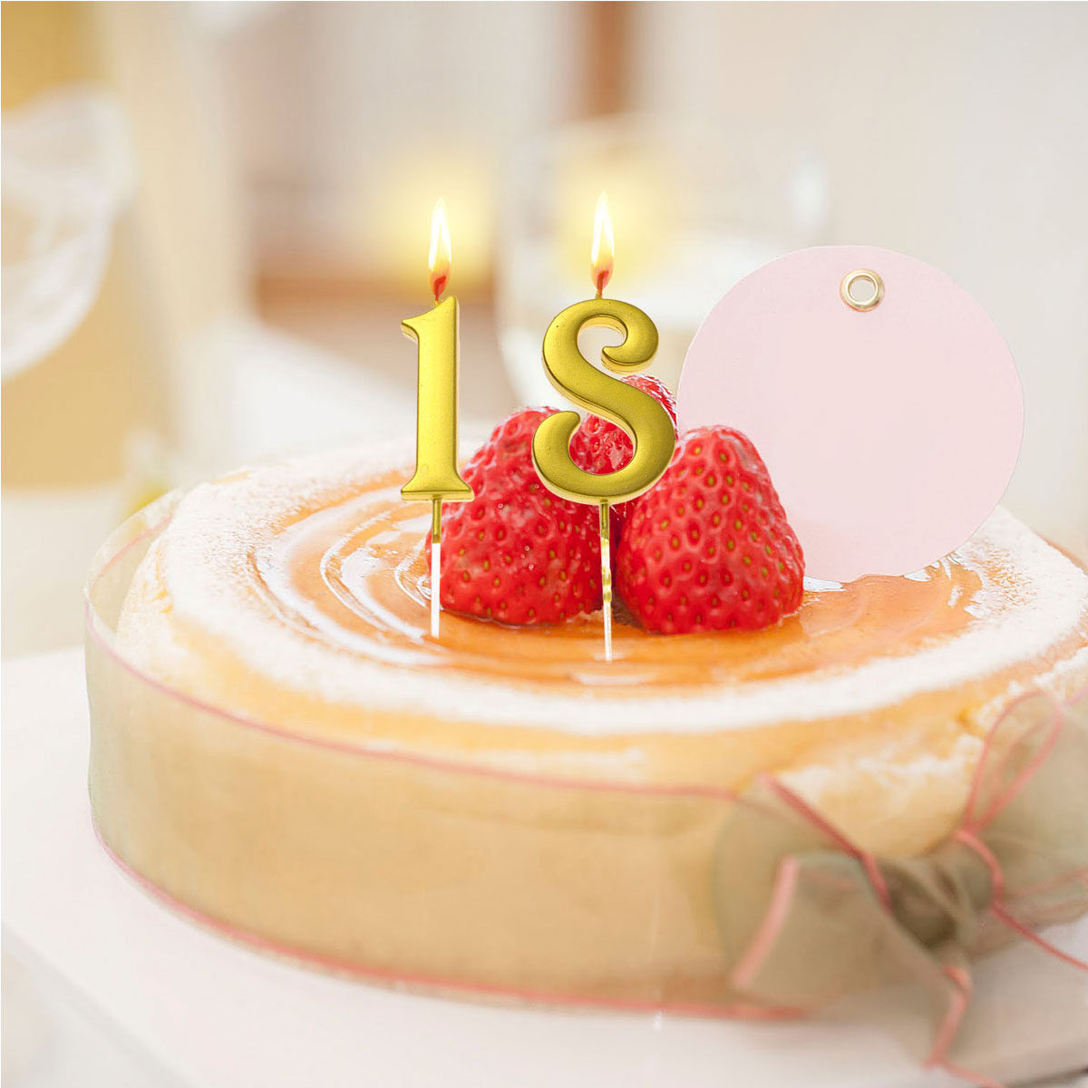 2Pcs Vivid Birthday Numeral Ca - Paraffin Candle Wax recension och pris