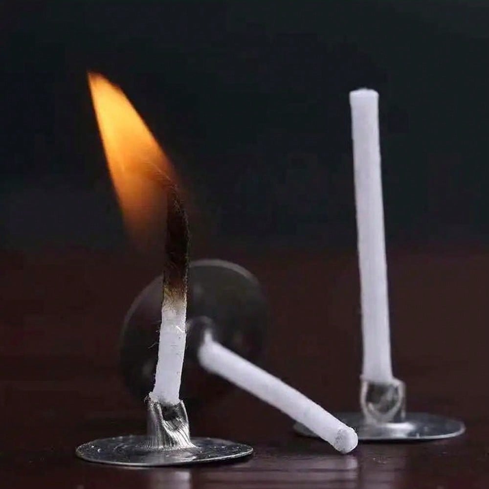 100pcs Candle Wick with Base S - Candle Making Glass Jars recension och pris