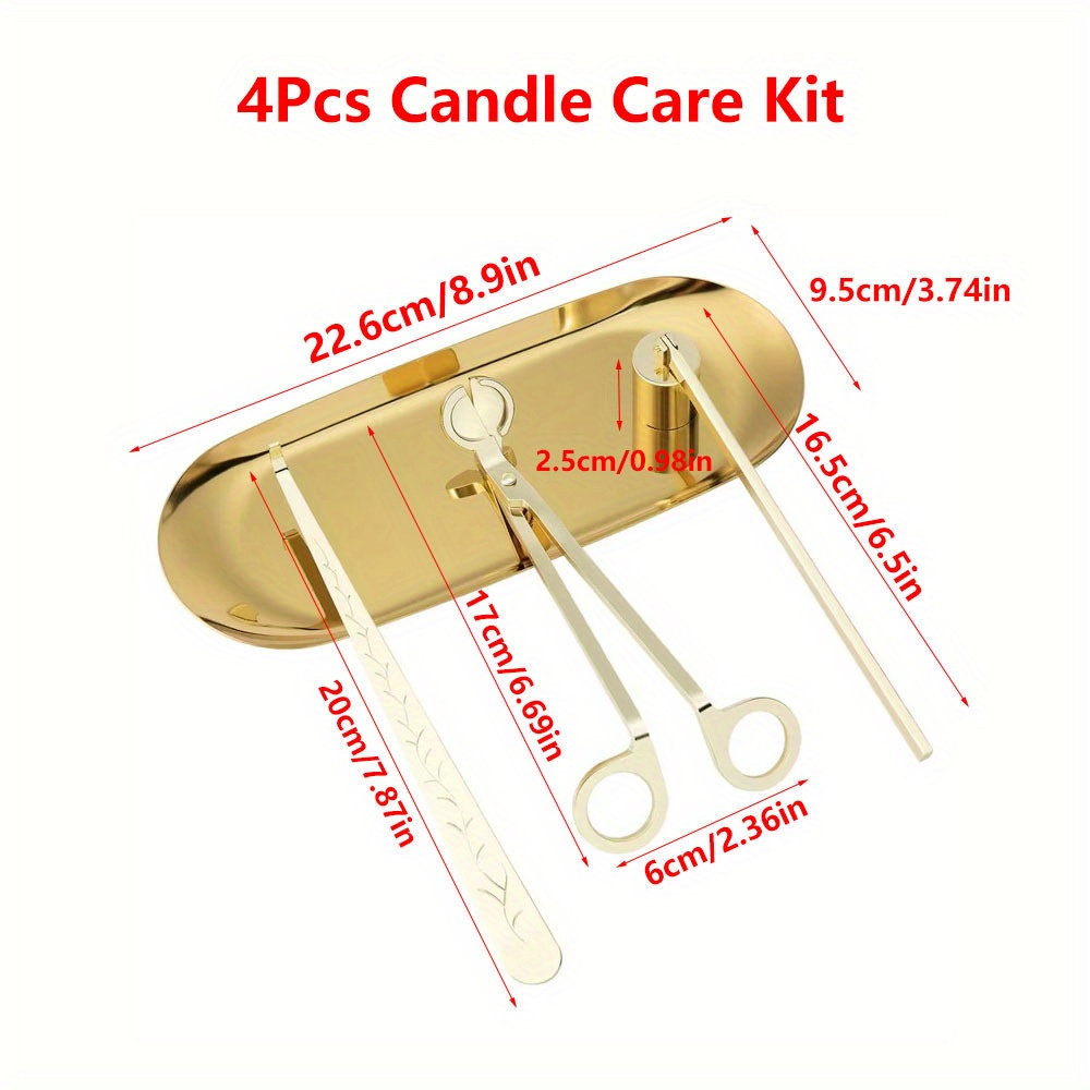 4pcs/set Luxury Candle Care Ki - Candle Making Accessories recension och pris