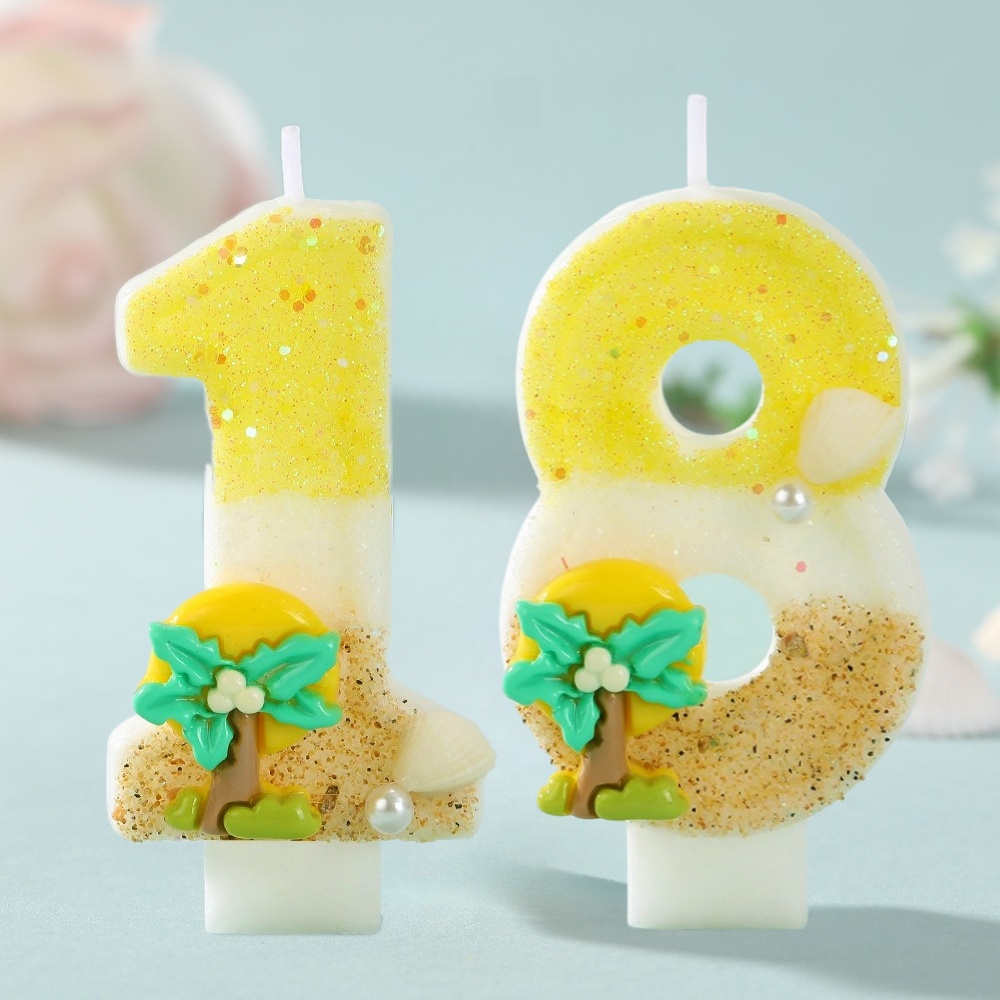 New Number Cake Candle Coconut - Paraffin Candle Wax recension och pris