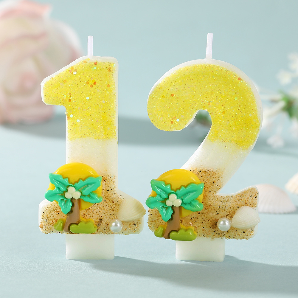 New Number Cake Candle Coconut - Paraffin Candle Wax recension och pris