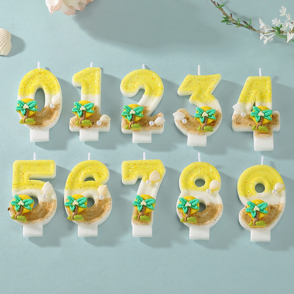 New Number Cake Candle Coconut - Paraffin Candle Wax recension och pris