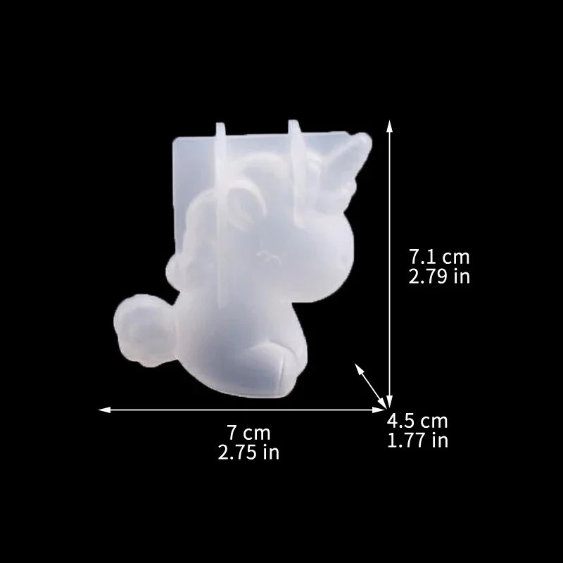3D Geometric Silicone Unicorn  - Candle Making Accessories recension och pris