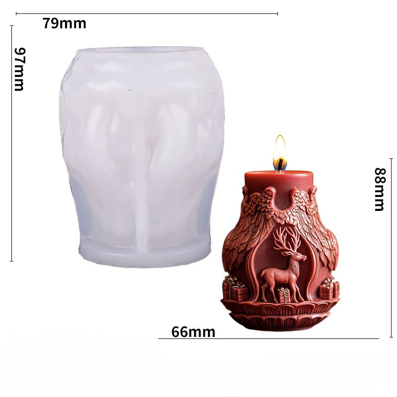 Santa Claus and Elk Candle Mak - Candle Making Accessories recension och pris