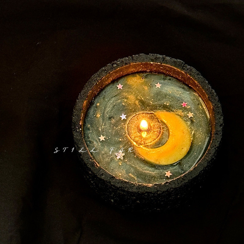 Melting Moon Scented Candle Ha - Paraffin Candle Wax recension och pris