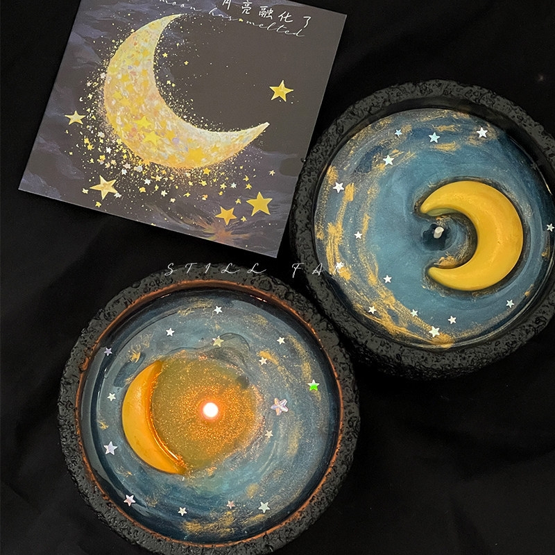Melting Moon Scented Candle Ha - Paraffin Candle Wax recension och pris