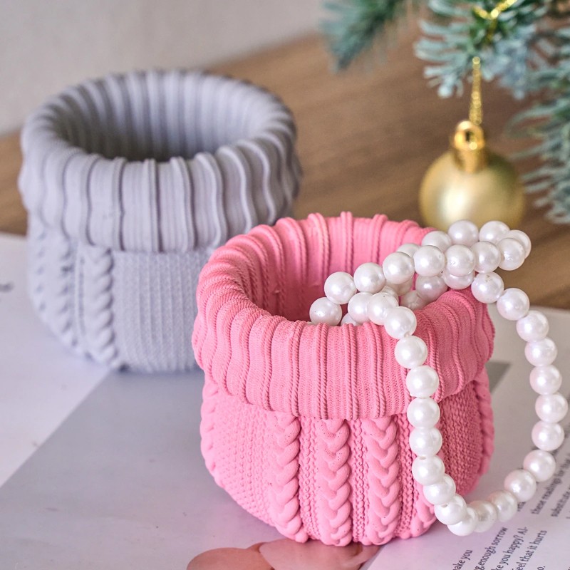Knitted Yarn Candle Jar Silico - Candle Making Yarn recension och pris