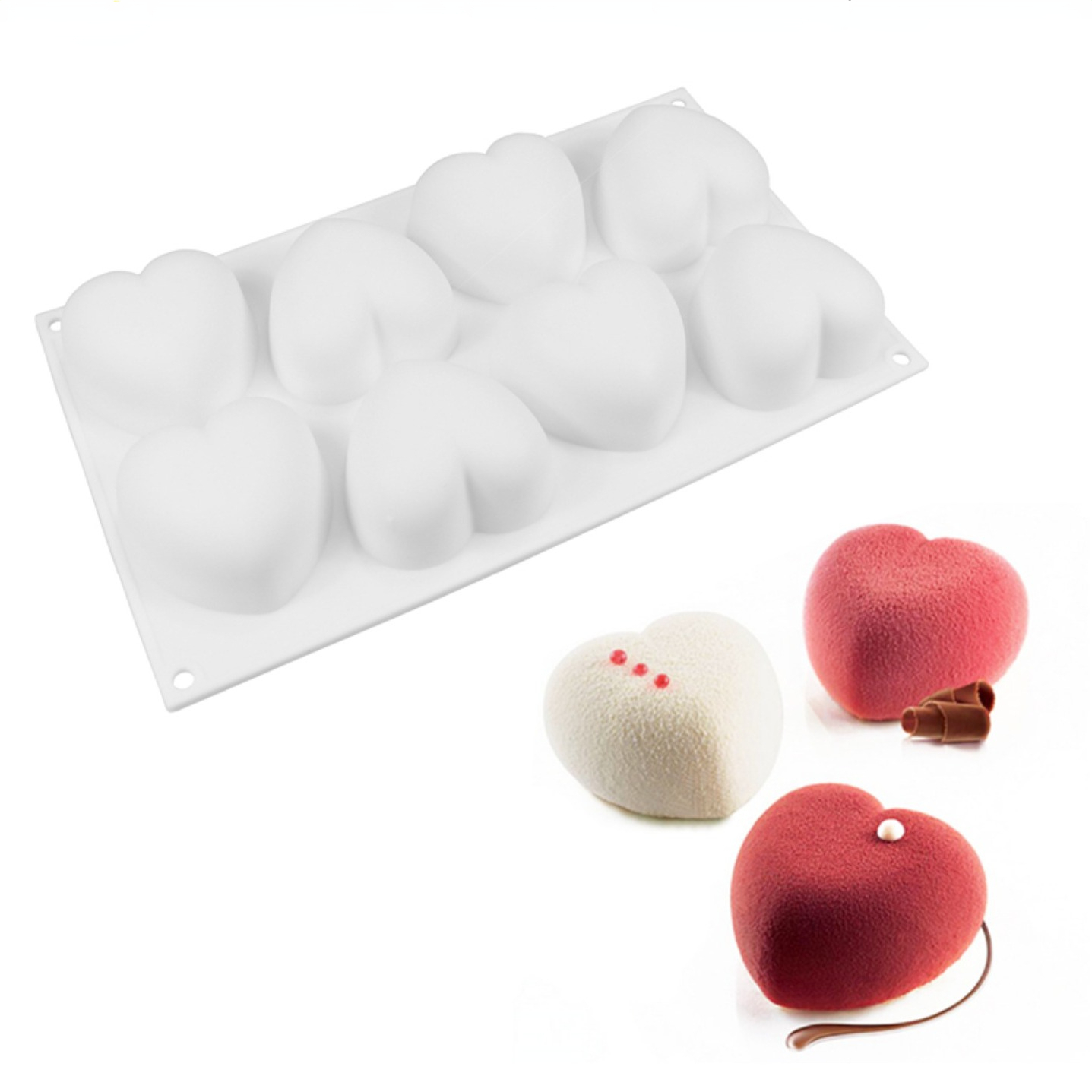 Love Heart Silicone Soap Mold  - Candle Making At Home recension och pris