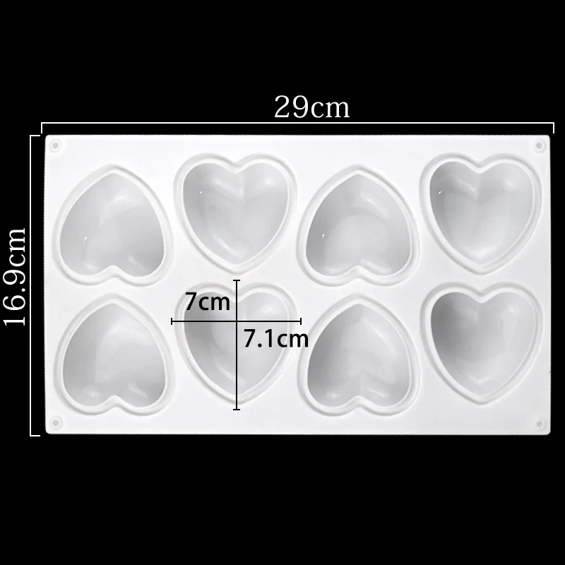 Love Heart Silicone Soap Mold  - Candle Making At Home recension och pris