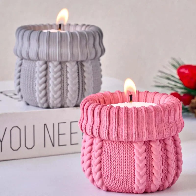 Knitted Yarn Candle Jar Silico - Candle Making Yarn recension och pris