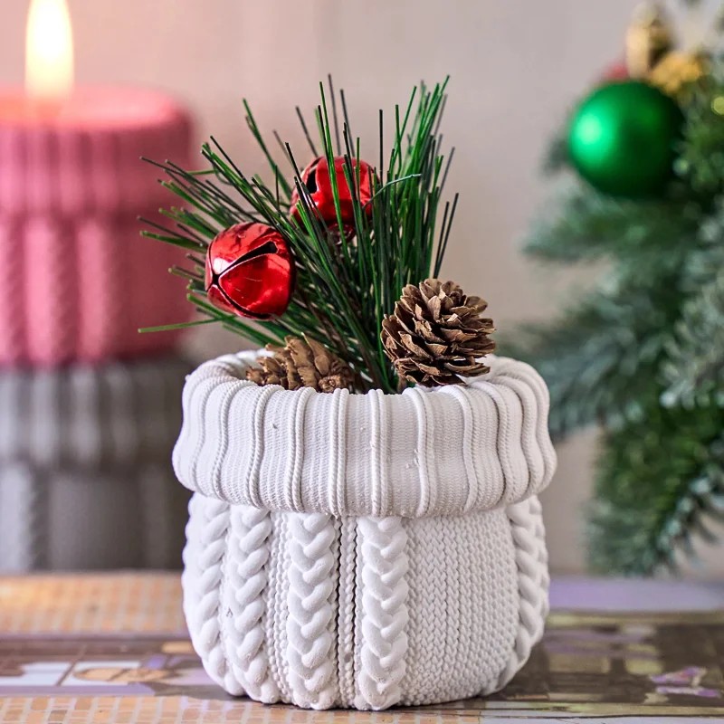 Knitted Yarn Candle Jar Silico - Candle Making Yarn recension och pris