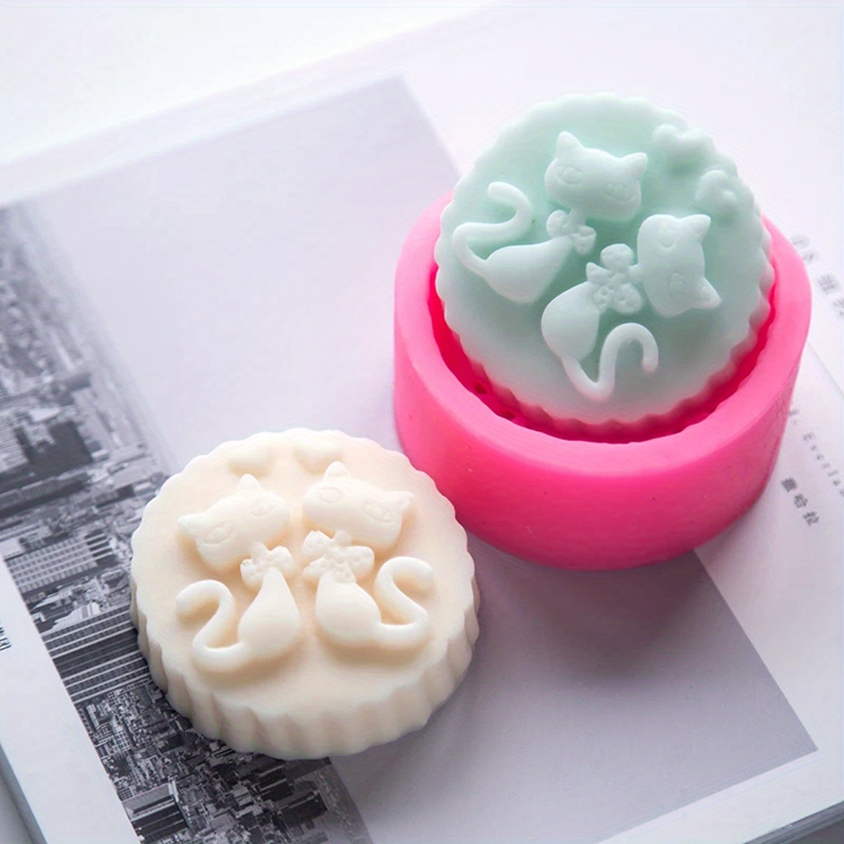 1-Piece Silicone Cat Soap Mold - Candle Making Ingredients recension och pris