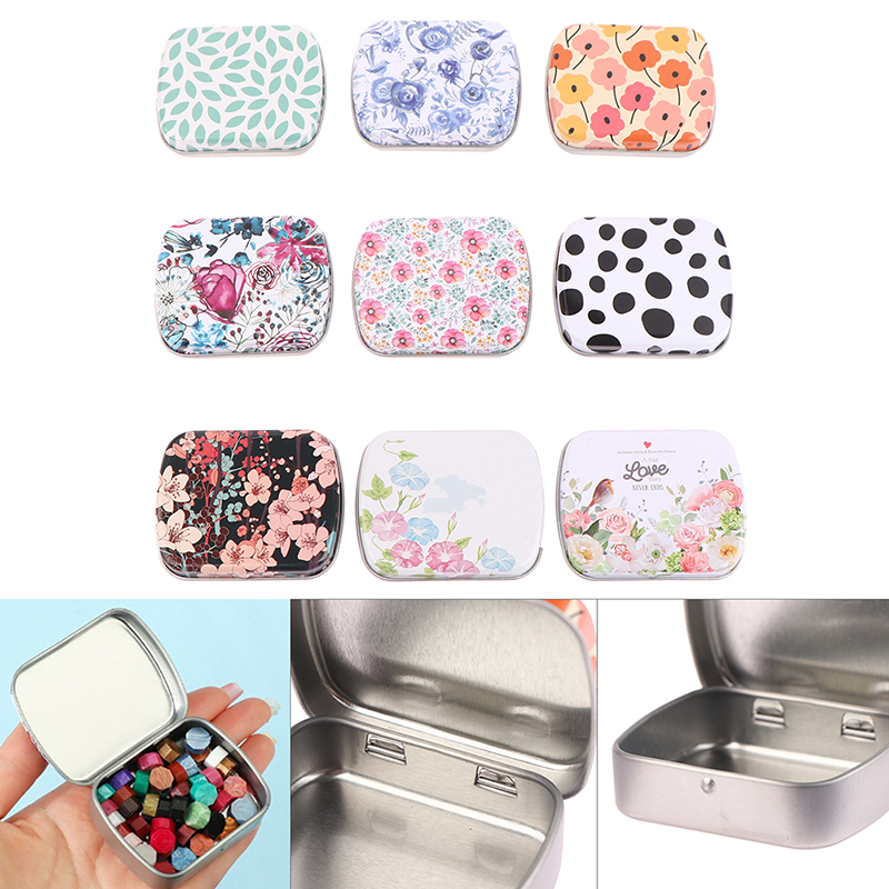 Mini Tin Box Metal Hinged with - Tin Container Lid recension och pris