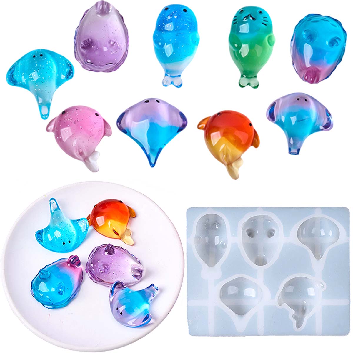 3D Healing Kawaii Manta Ray Wh - Candle Making Tools recension och pris