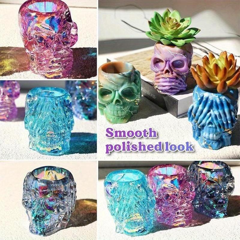 3D Skull Silicone Resin Mold 2 - Candle Making Accessories recension och pris