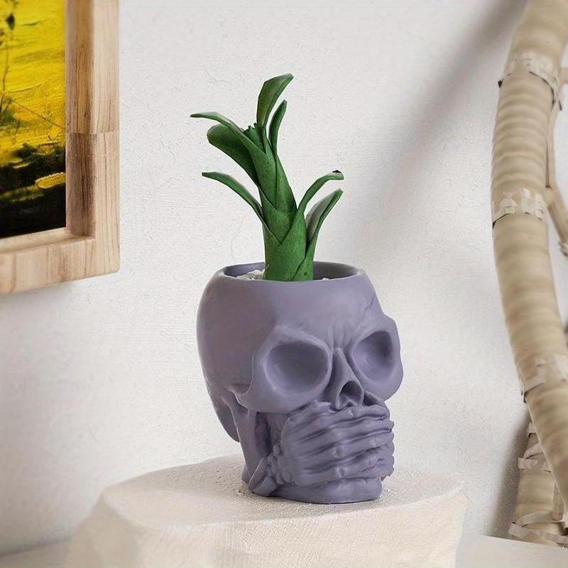 3D Skull Silicone Resin Mold 2 - Candle Making Accessories recension och pris