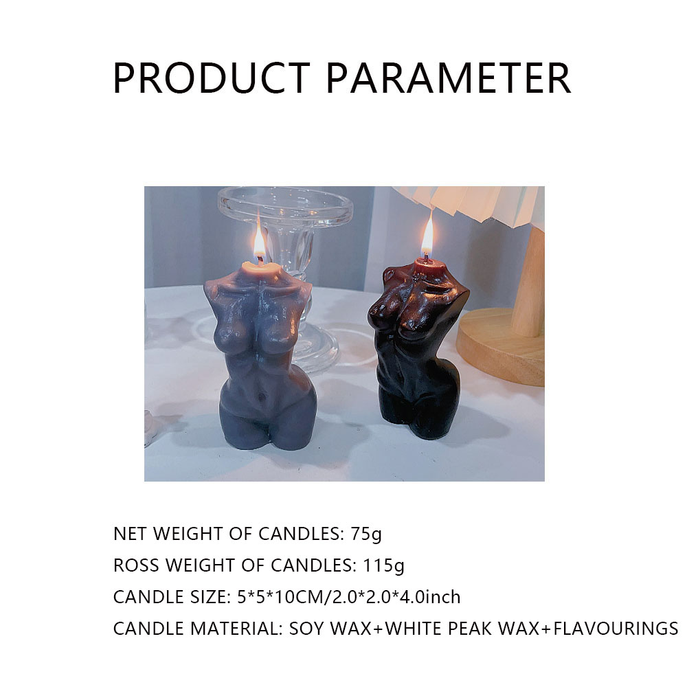 Female Torso Body Shape Scente - Paraffin Candle Wax recension och pris