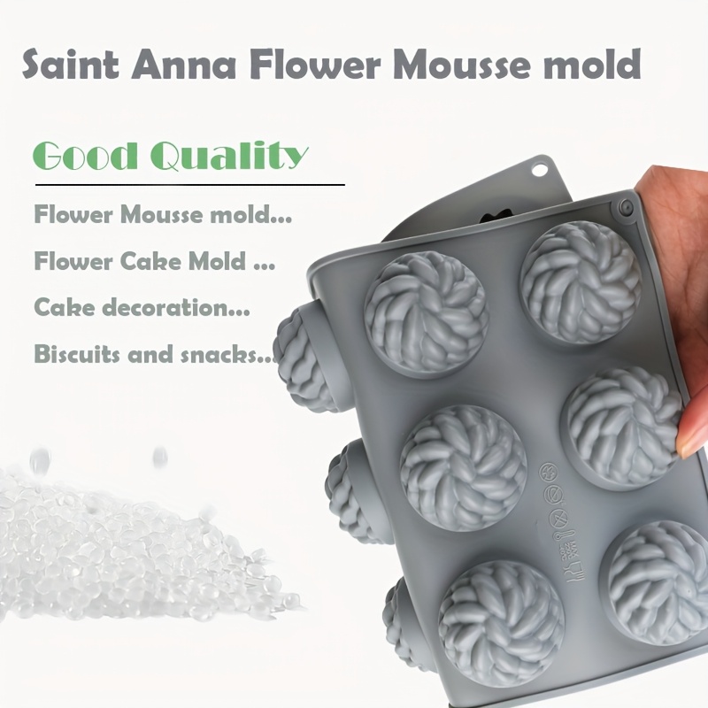 1Pc Cake Mold Santa Ana Floral - Candle Making Vessels recension och pris