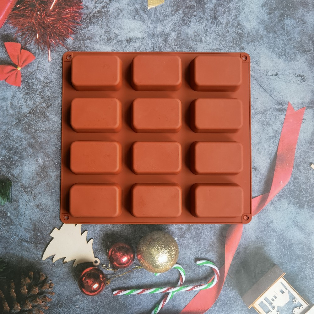 12 Cavity Square Silicone Soap - Candle Making Ingredients recension och pris