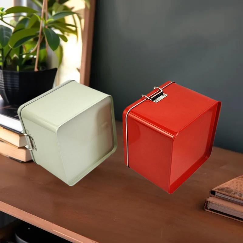 Square Tinplate Cookie Tins Bo - Tin Container Lid recension och pris