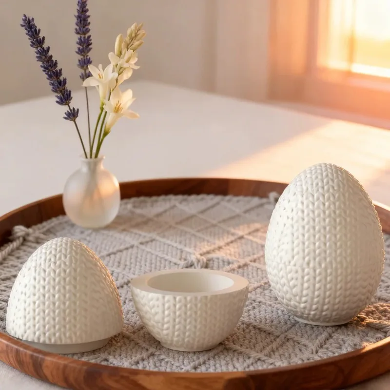DIY Knitting Yarn Egg Shaped O - Candle Making Yarn recension och pris