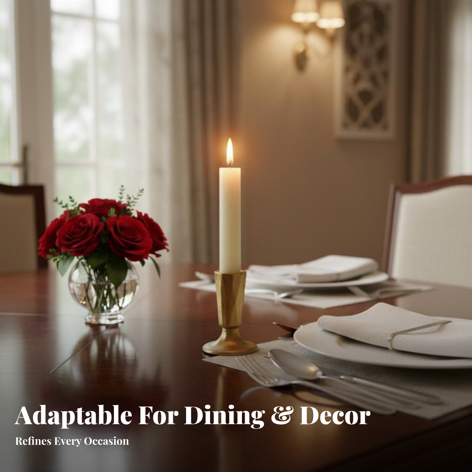 Gold Cast Iron Candle Holder,  - Paraffin Candle Wax recension och pris