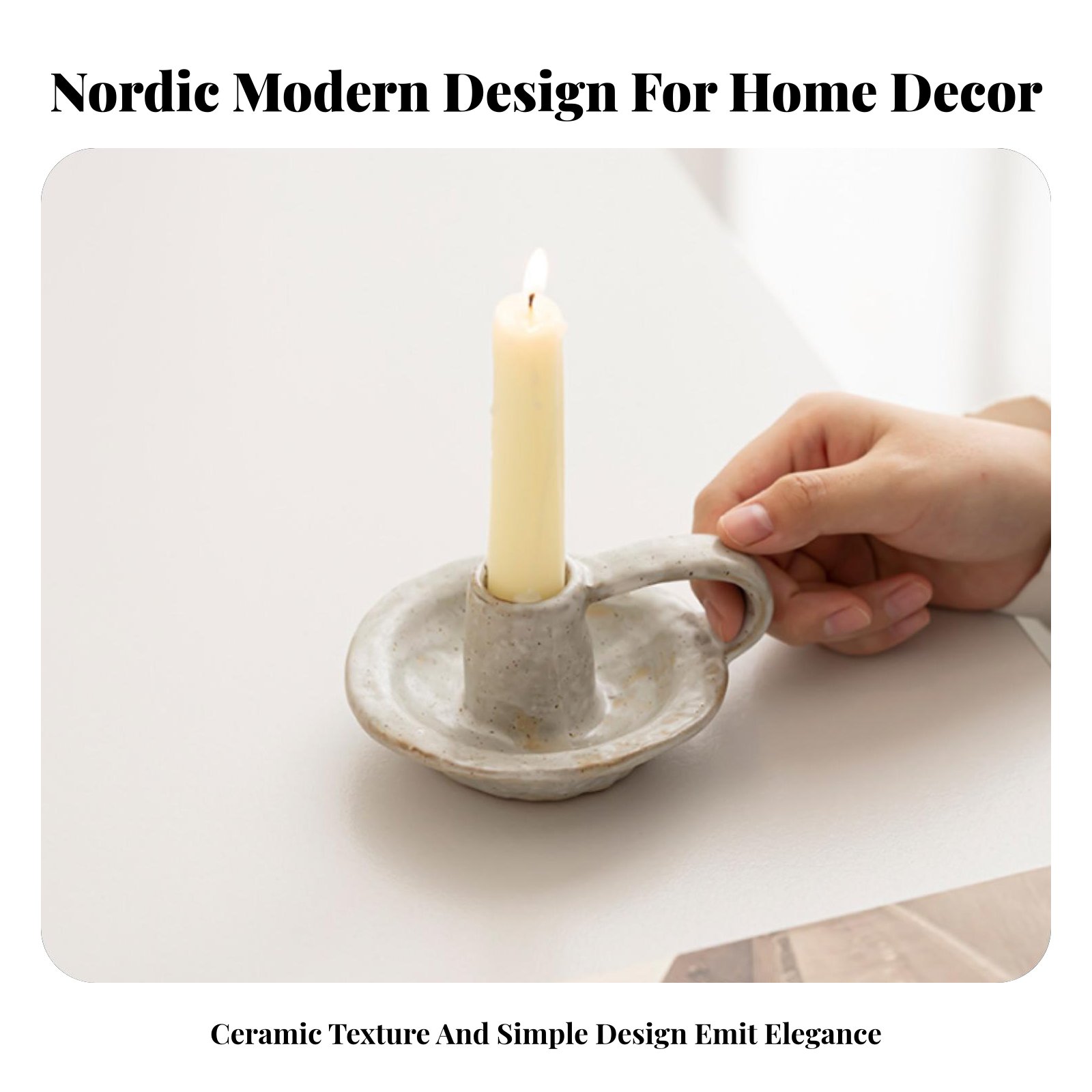 Nordic Ceramic Candle Holder,  - Paraffin Candle Wax recension och pris