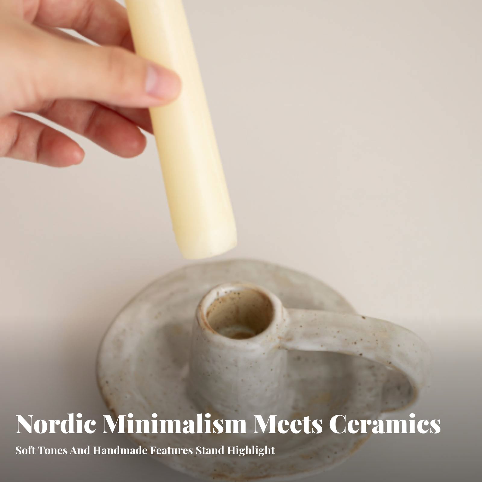 Nordic Ceramic Candle Holder,  - Paraffin Candle Wax recension och pris