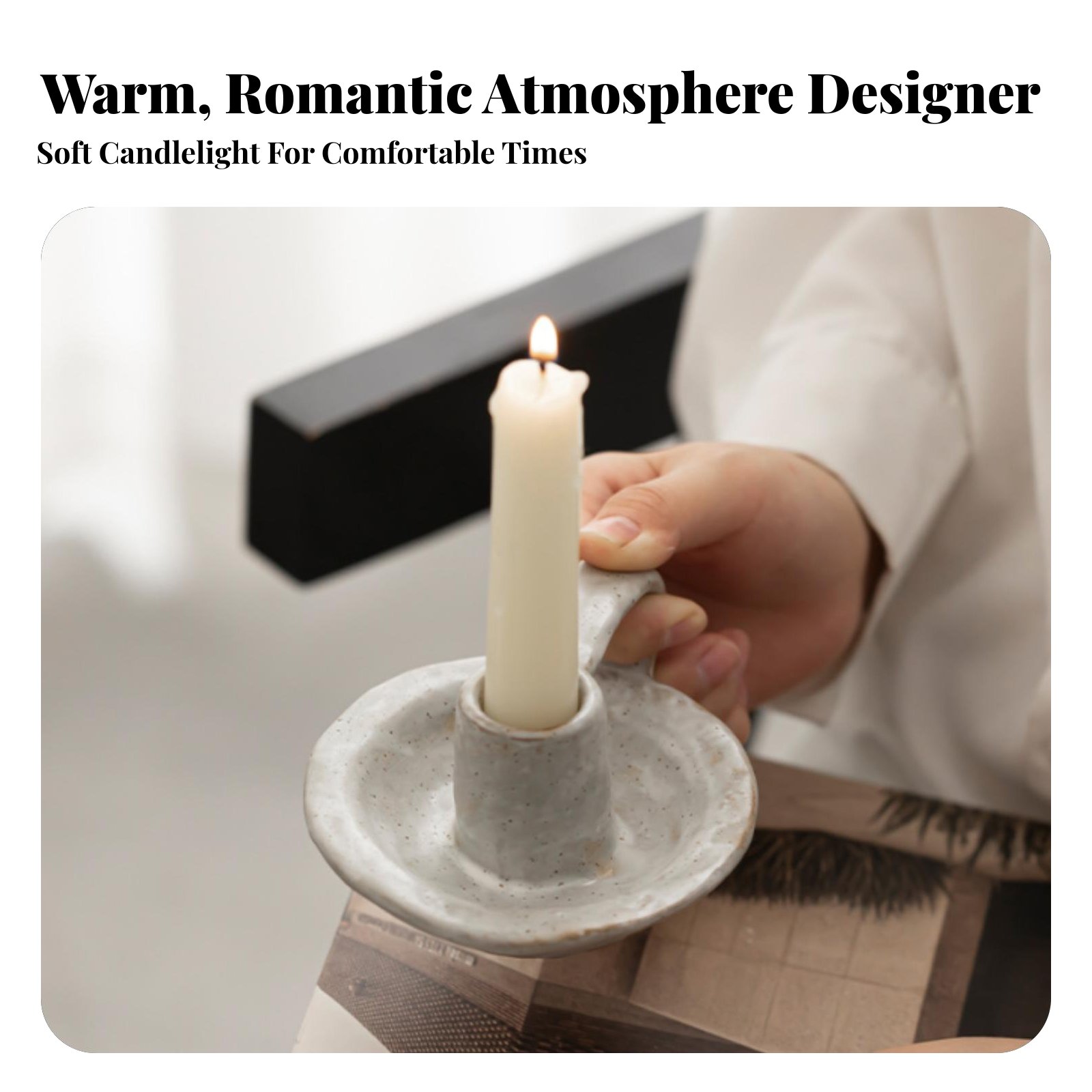 Nordic Ceramic Candle Holder,  - Paraffin Candle Wax recension och pris