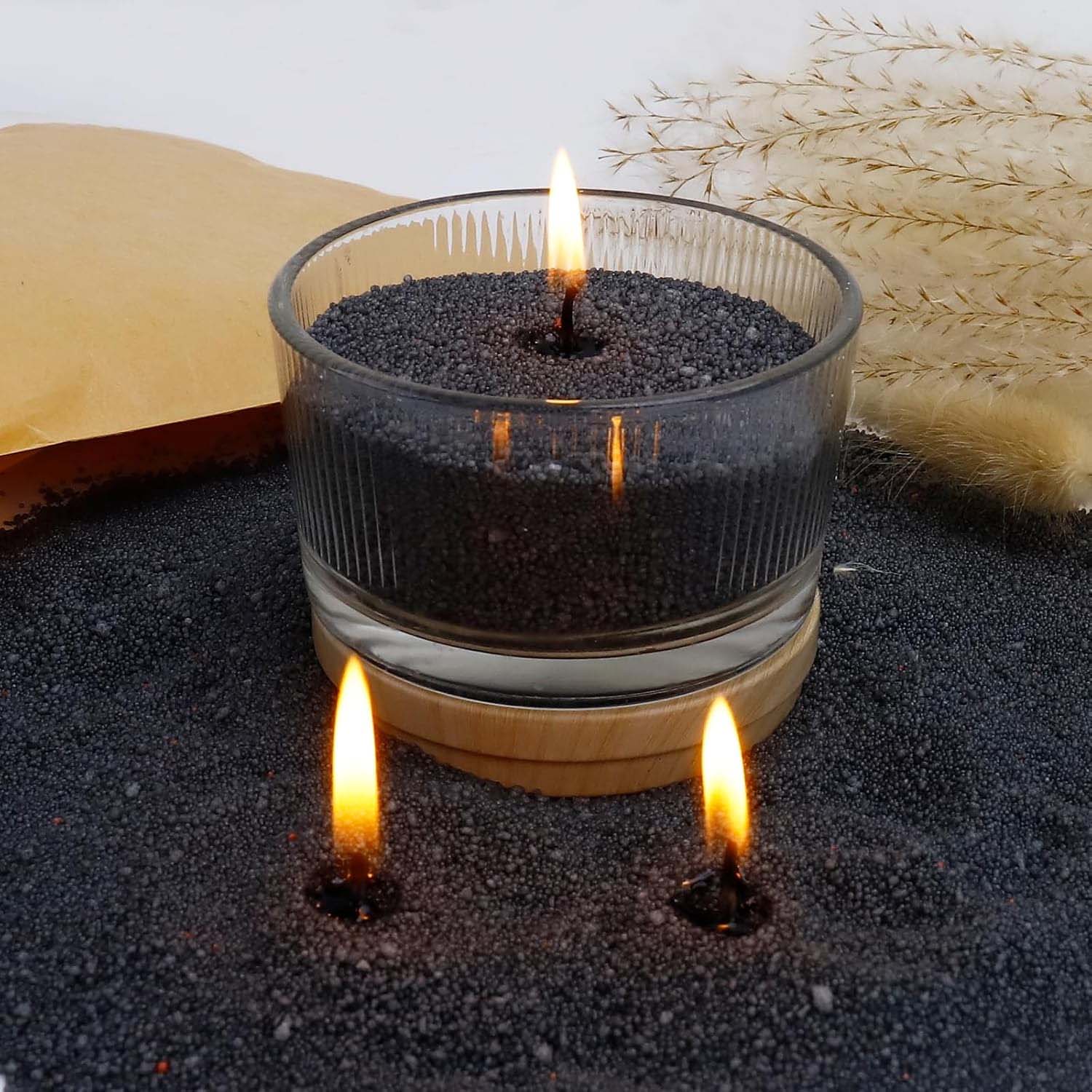 Black Candle Sand with Wick, 2 - Candle Making Ingredients recension och pris