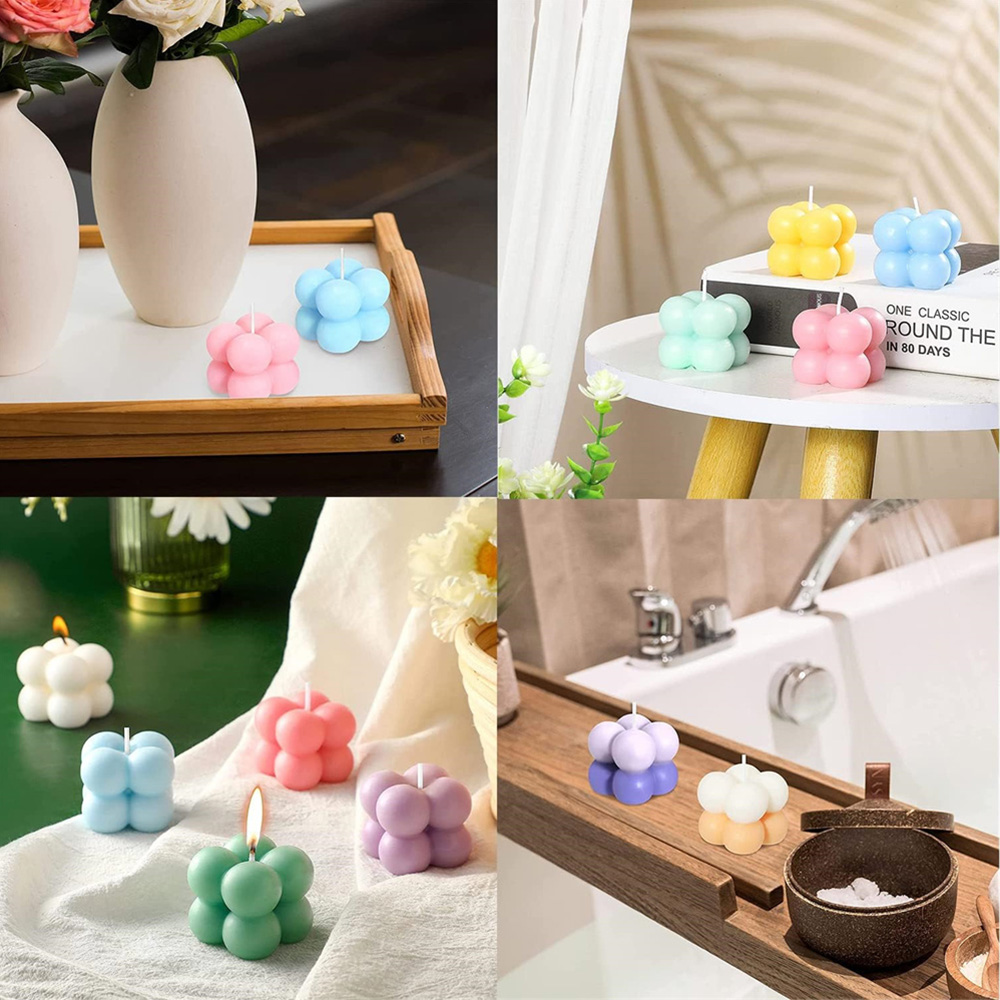 3D Bubble Cube Silicone Candle - Candle Making Kit recension och pris